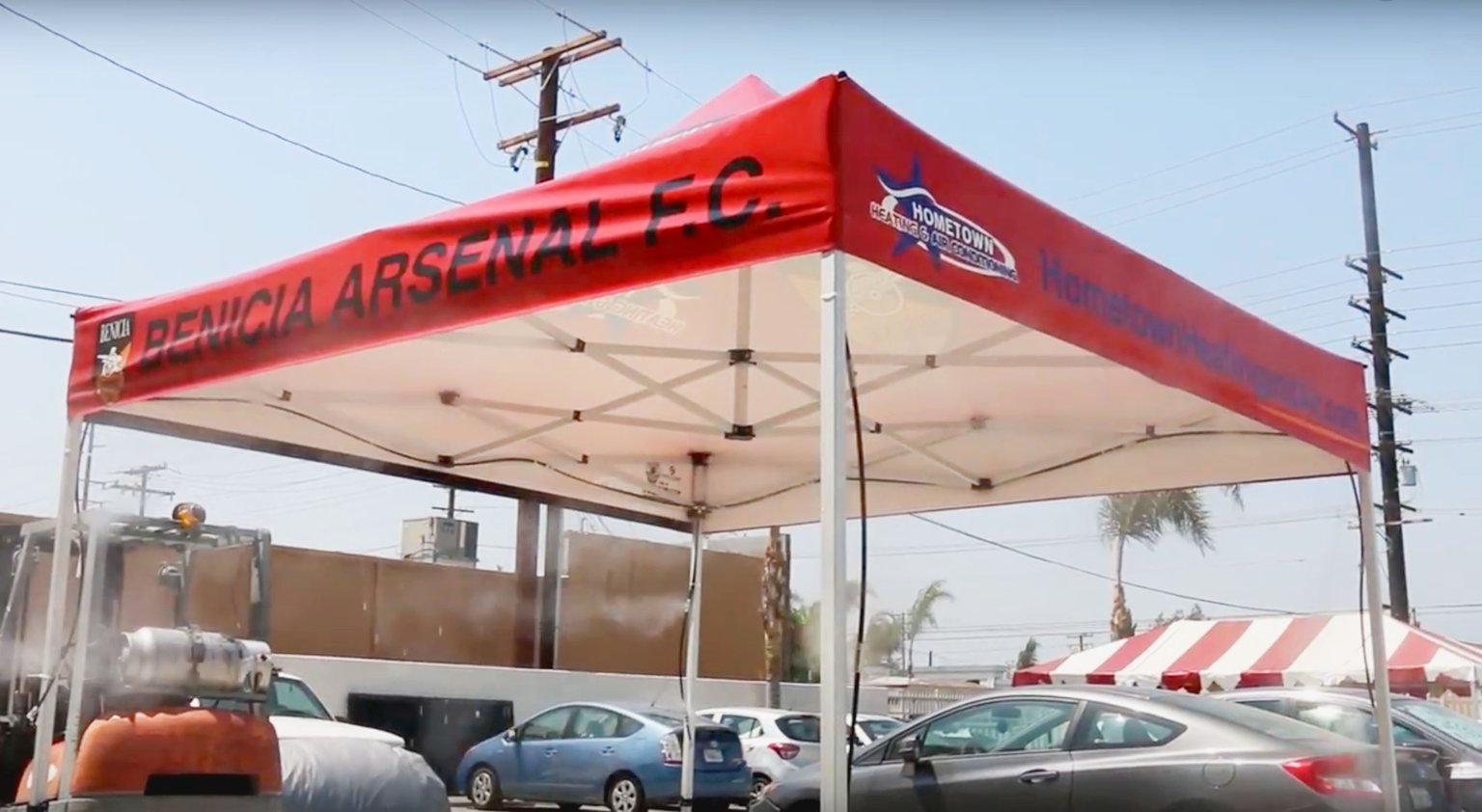 Outdoor Misting Tent System